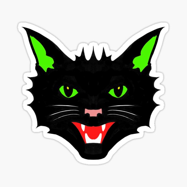 Black Cat Sticker