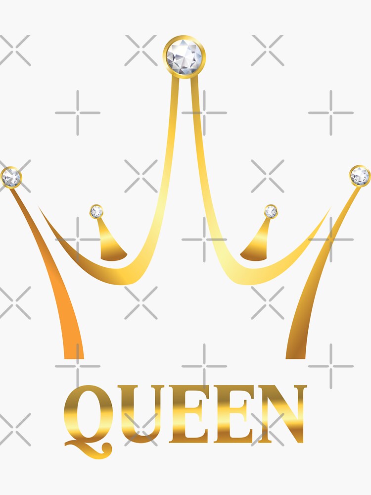 queen crown Sticker for Sale by BalloonLand