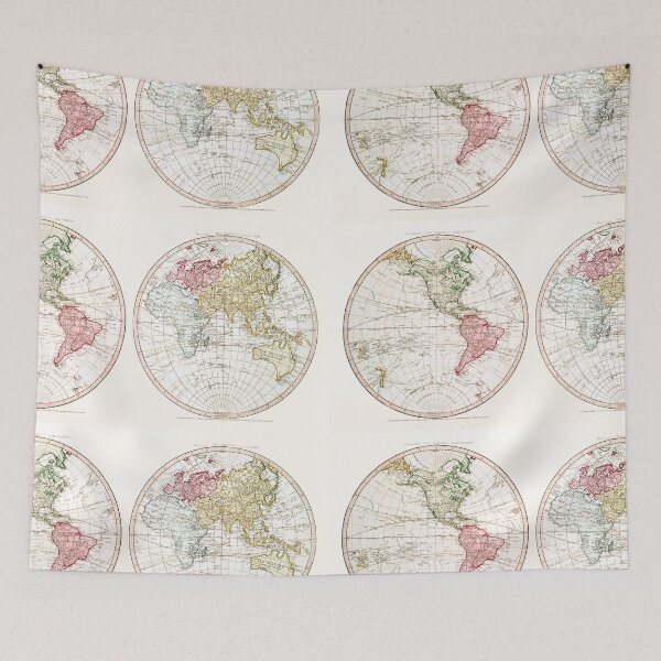 Item preview, Vintage World Map (1790) by William Faden designed and sold by Designedbysm.