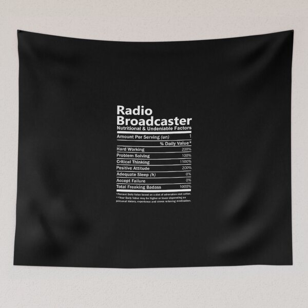 Item preview, Radio Broadcaster T Shirt - Nutritional And Undeniable Factors Gift Item Tee designed and sold by enstacee75.