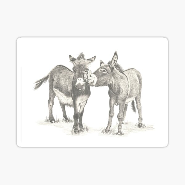 Sweetpea and Simon Donkeys Sticker