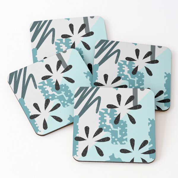 Item preview, Bluish Floral Abstract Pattern  designed and sold by Nipuni Happitiya.