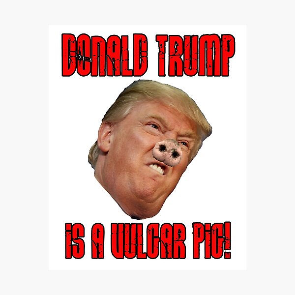 Item preview, Donald Trump is a vulgar pig designed and sold by Thelittlelord.