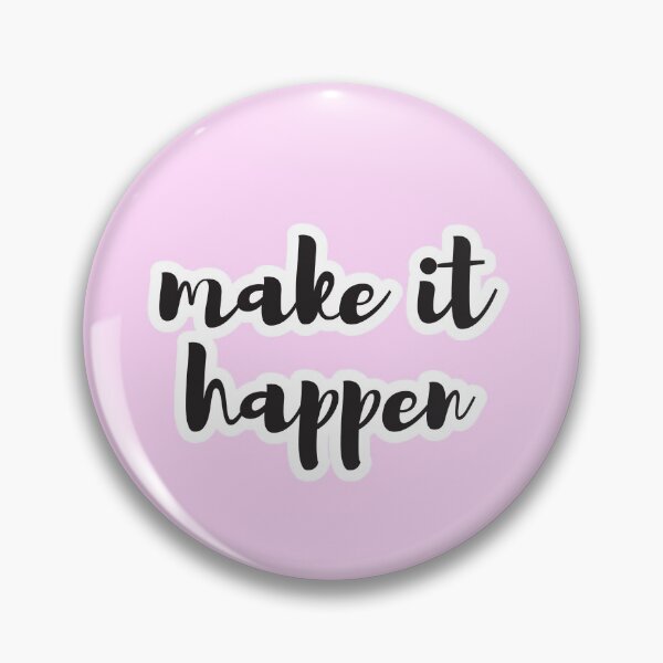 Item preview, Make It Happen Motivational Laptop Sticker designed and sold by sammypenguin.