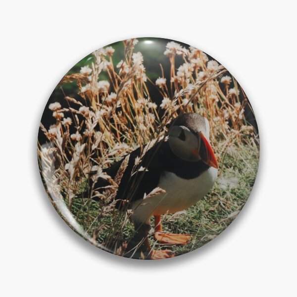 Item preview, Lone Puffin on Staffa Island  designed and sold by Emilia Oxelheim.