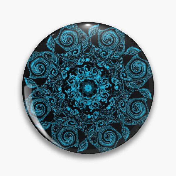 Item preview, Electric Blue midnight dance - elegant abstract pattern designed and sold by CyclingArtist.