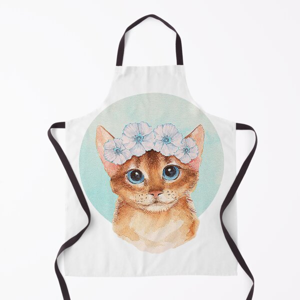Item preview, Cat with blue flower headband designed and sold by ForeverLawd.