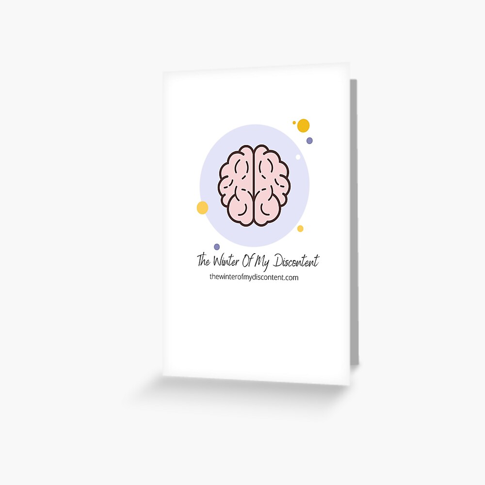 The Winter Of My Discontent Big Brain Greeting Card