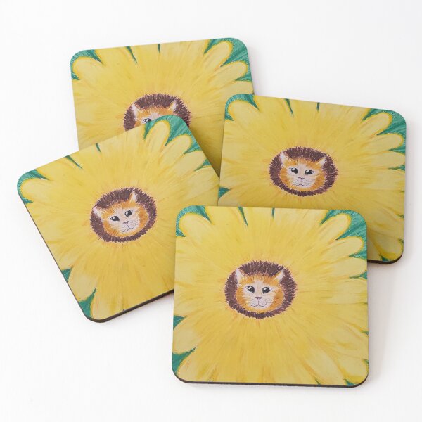 Item preview, Sunflower kitty  designed and sold by SaraBethArt.