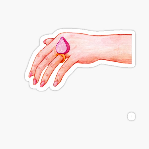 Onion Ring Engagement Pun Sticker