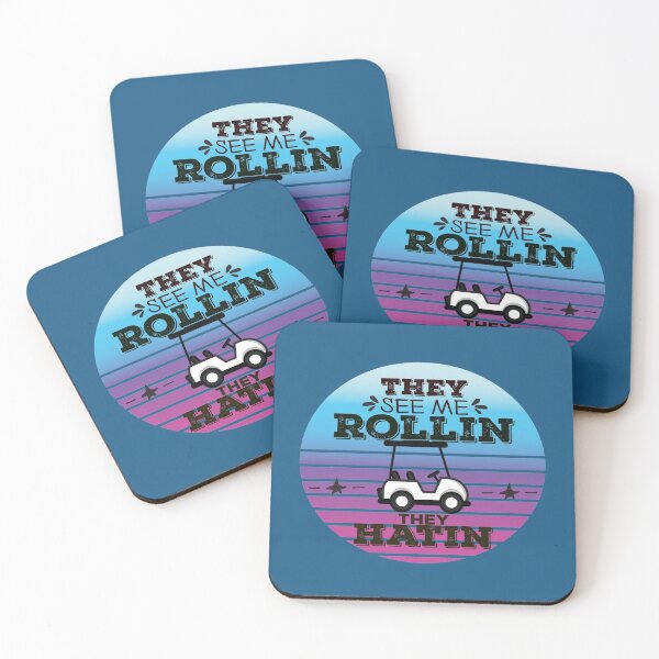 Item preview, They See Me Rollin They Hatin Golf Cart Golfer Funny Golfers Dad Husband Teeing Ground designed and sold by Norstyle.