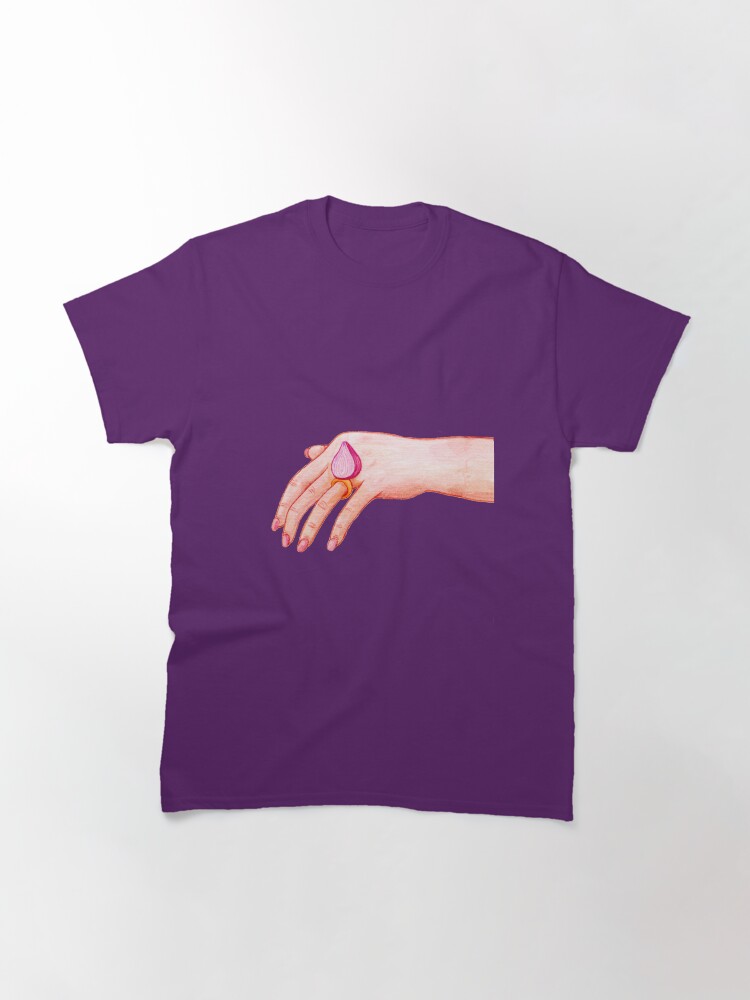 Thumbnail 3 of 7, Classic T-Shirt, Onion Ring Engagement Pun designed and sold by StephVonAwesome.