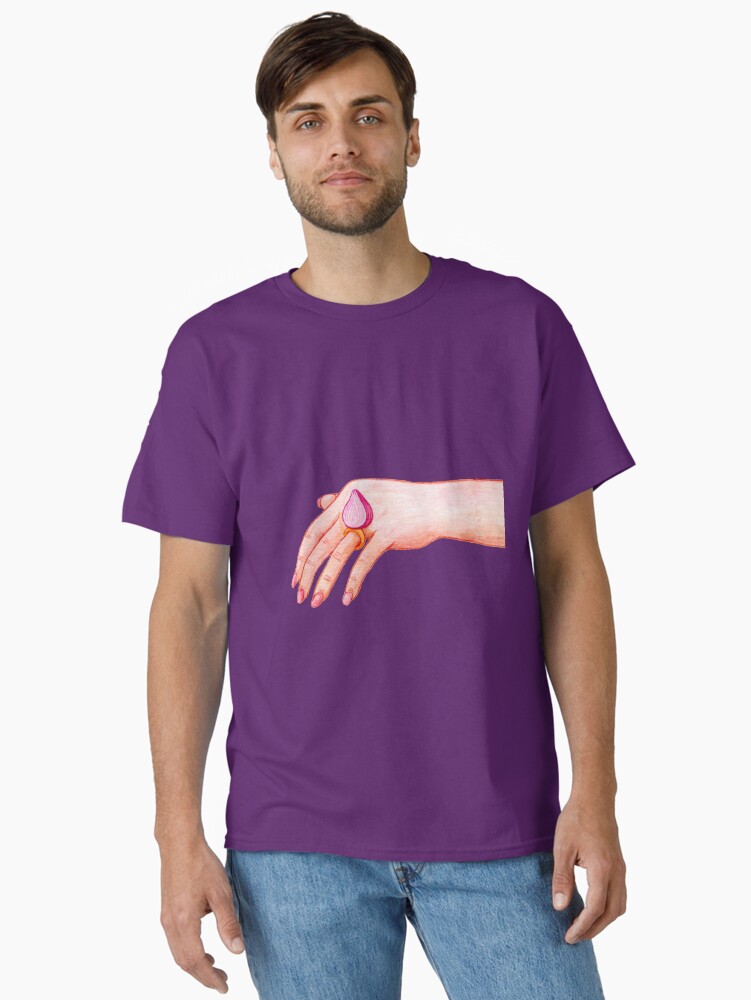 Thumbnail 1 of 7, Classic T-Shirt, Onion Ring Engagement Pun designed and sold by StephVonAwesome.