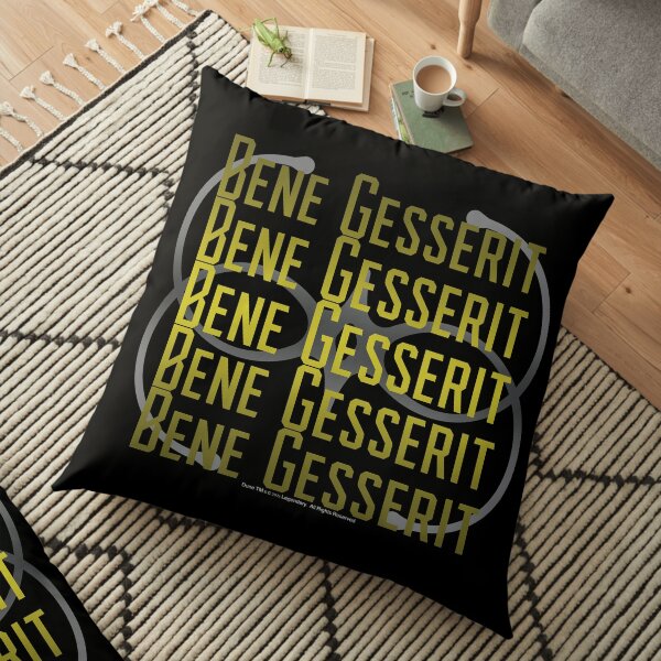 Bene Gesserit-Dune Movie-Yellow Gradient Fade Floor Pillow