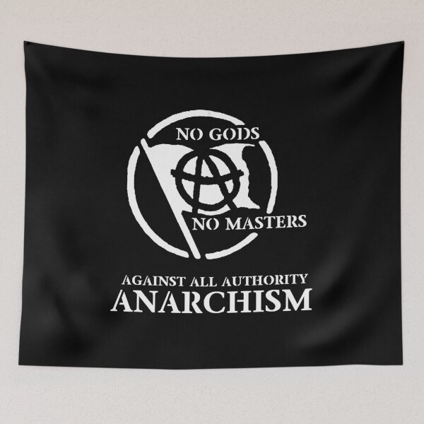 Item preview, No Gods, No Masters, Against All Authority Anarchism designed and sold by NocturneDesign.