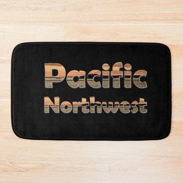 Item preview, Pacific Northwest Text Filled with San Juan Islands Sunset designed and sold by SeaChangeDesign.