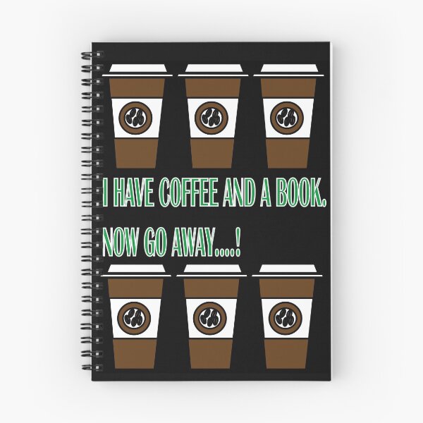 Item preview, I have coffee and a book go away.  designed and sold by Forkiksnfun.