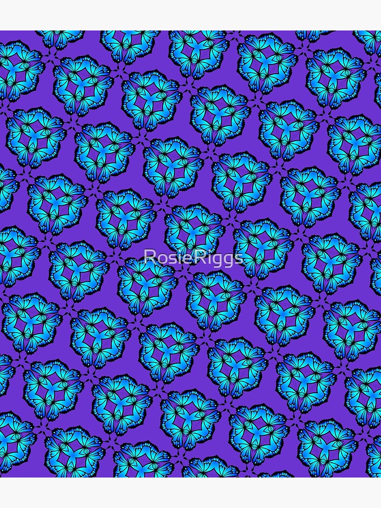 Thumbnail 3 of 3, Backpack, Butterfly Kaleidoscope designed and sold by RosieRiggs.
