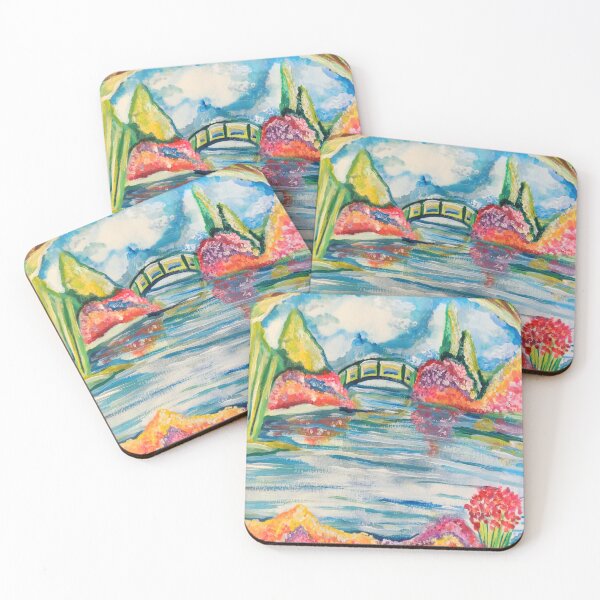 Item preview, Reflections of Floral Spring Park Watercolor  designed and sold by Deborah Camp.