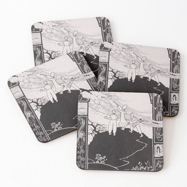 Item preview, Old vintage painting black and white designed and sold by FrokaDesigns.