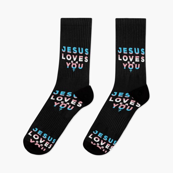 Item preview, Jesus Loves you regardless of your Sexuality with Transgender Flag  designed and sold by abdofer7.