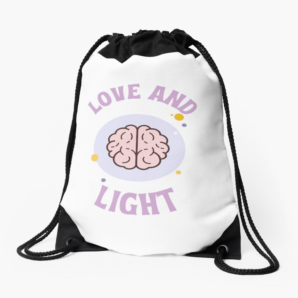 Love and Light Drawstring Bag