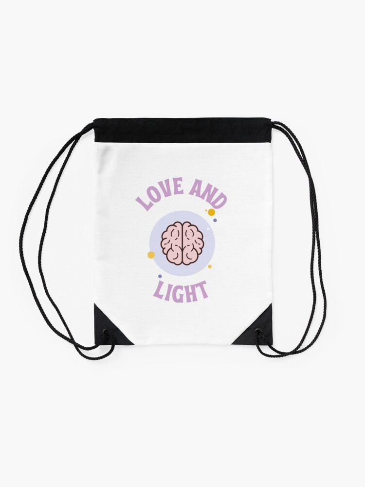Alternate view of Love and Light Drawstring Bag