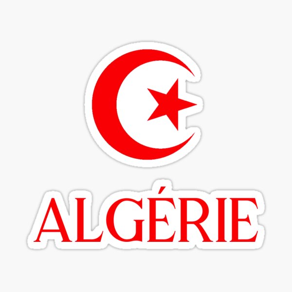 Drapeau Algérie Cadeau Supporter Algérien Équipe' Autocollant