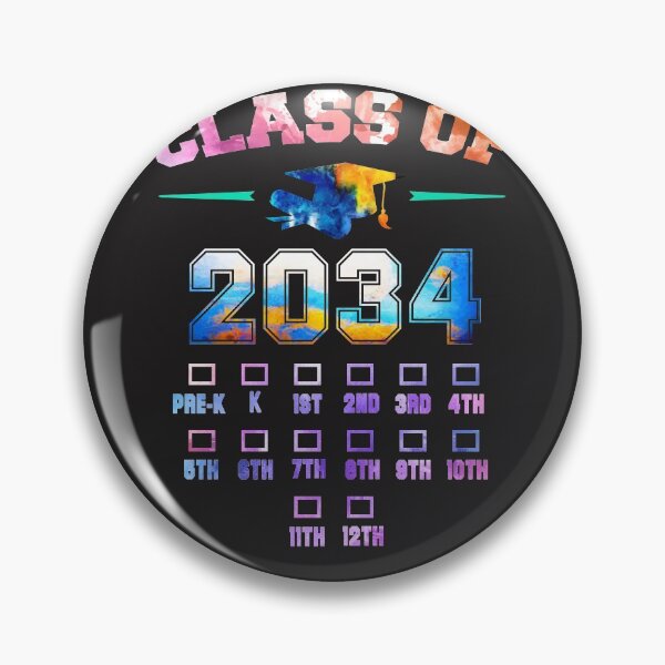 Item preview, class of 2034 school colorful shirt designed and sold by mjamerearieona.