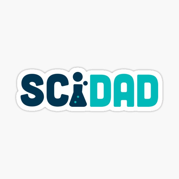 SciDad (horizontal) Sticker