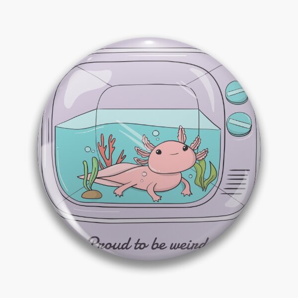 Item preview, Cute Axolotl Inside TV designed and sold by PlebFashun.