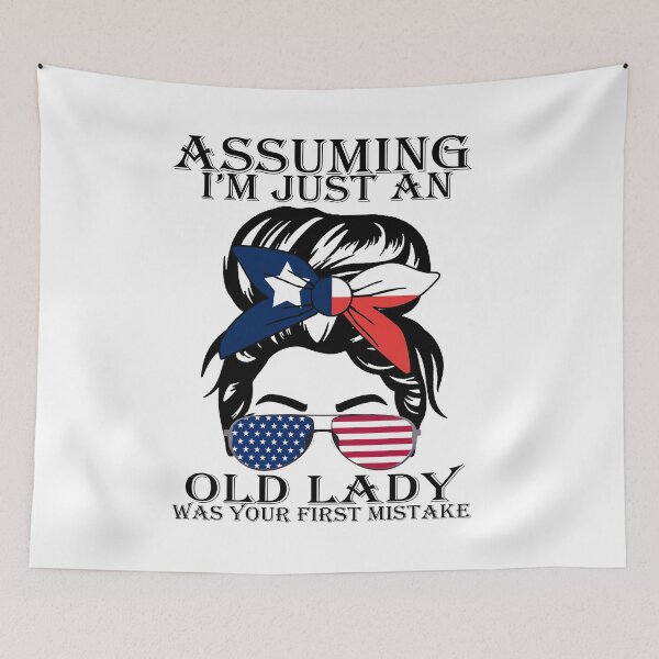 Item preview, assumin im just and old day was your first mistak shirt Tshirt white designed and sold by mjamerearieona.