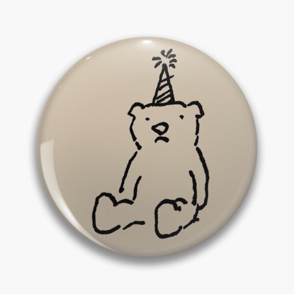 Item preview, Sad Bear with a Party Hat designed and sold by CDeskDoodles.