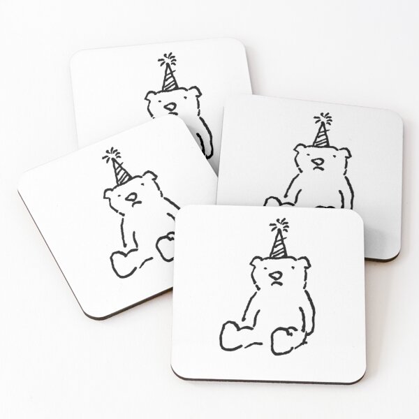 Item preview, Sad Bear with a Party Hat designed and sold by CDeskDoodles.
