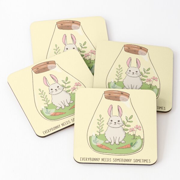 Item preview, Cute Bunny Inside Bottle designed and sold by PlebFashun.