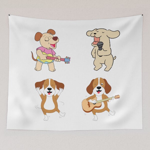 Item preview, Dog Playing Guitar designed and sold by SenGift.