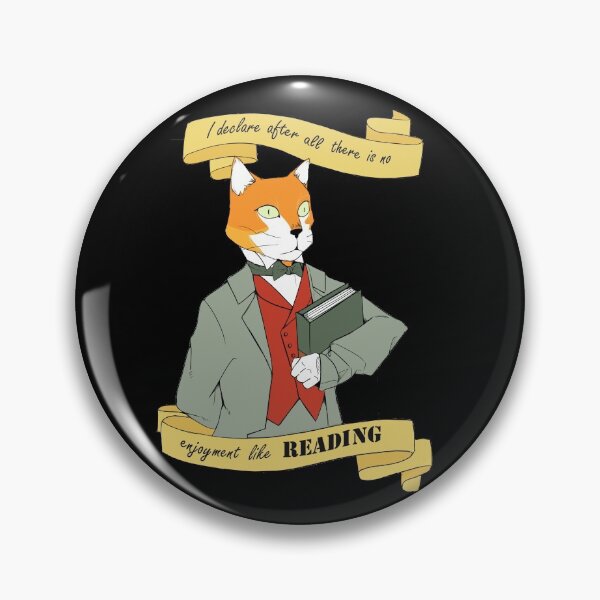 Item preview, cat declaring there is no enjoyment like reading  designed and sold by nishi-T.
