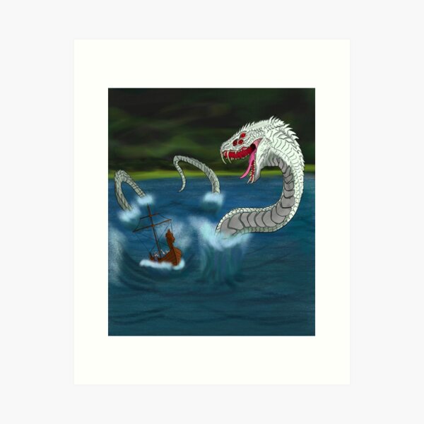 Sea Serpent Norse Mythology Canvas Paintings Pop Art - Temu