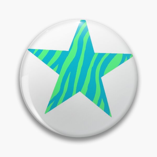 Item preview, Green and Blue Zebra Stripe Star designed and sold by mtayzart.