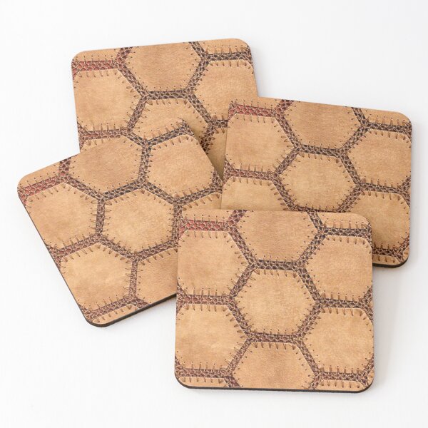 Item preview, Hexagon Stitched Leather Pattern designed and sold by RBDESIGN SHOP.