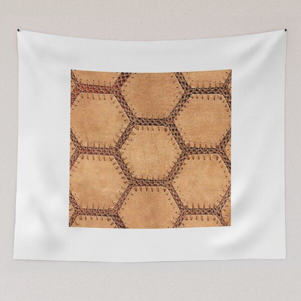 Item preview, Hexagon Stitched Leather Pattern designed and sold by RBDESIGN SHOP.