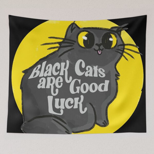 Item preview, BLACK CATS ARE GOOD LUCK designed and sold by remerasnerdas.