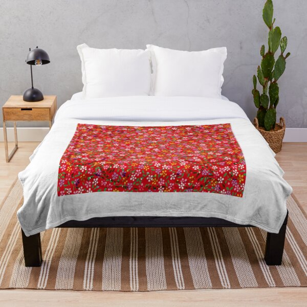 Aperçu de l'œuvre Petit motif de fleurs blanches et rouges créée et vendue par RBDESIGN SHOP.