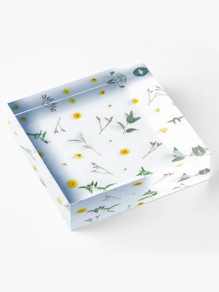 Thumbnail 4 of 5, Acrylic Block, Random Scattered Flower Pattern designed and sold by RBDESIGN SHOP.
