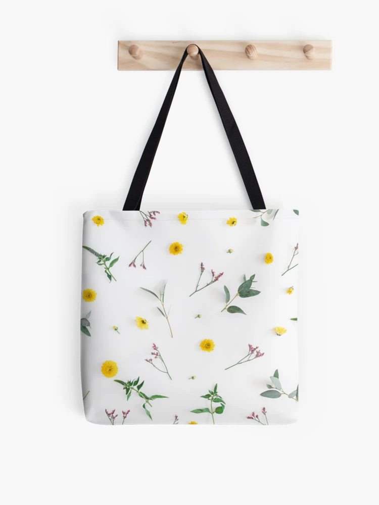Thumbnail 1 of 2, Tote Bag, Random Scattered Flower Pattern designed and sold by RBDESIGN SHOP.