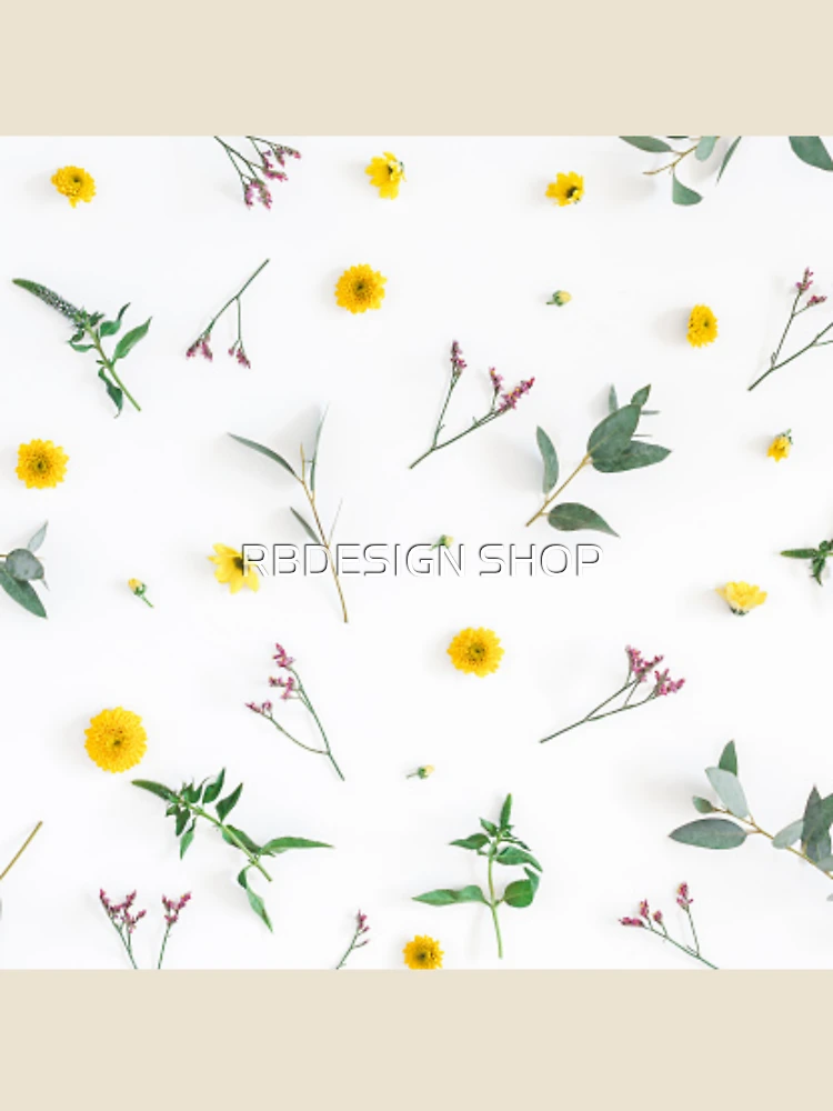 Thumbnail 4 of 4, Relaxed T-Shirt, Random Scattered Flower Pattern designed and sold by RBDESIGN SHOP.