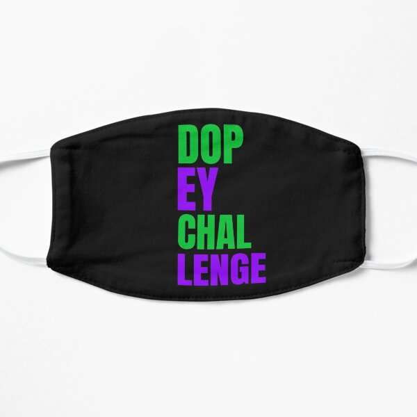 Dopey Challenge Runner Large Letters Flat Mask