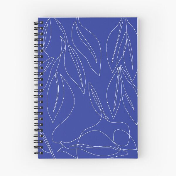 Item preview, Blue Lines of Leaves designed and sold by ABakerMaker.