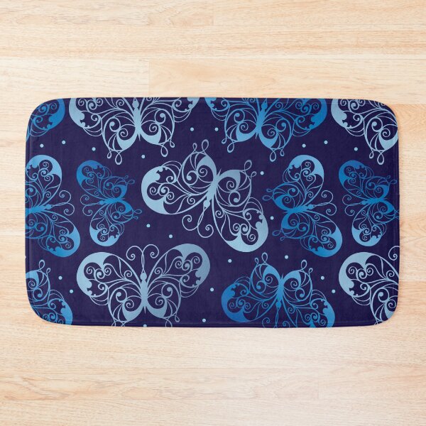 Item preview, blue butterfly background butterfly art - gift for butterfly lovers designed and sold by Alice-Elgawi.