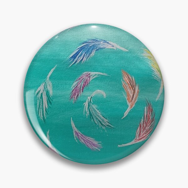 Item preview, Feather whirlwind on teal sky designed and sold by Raineylanes.